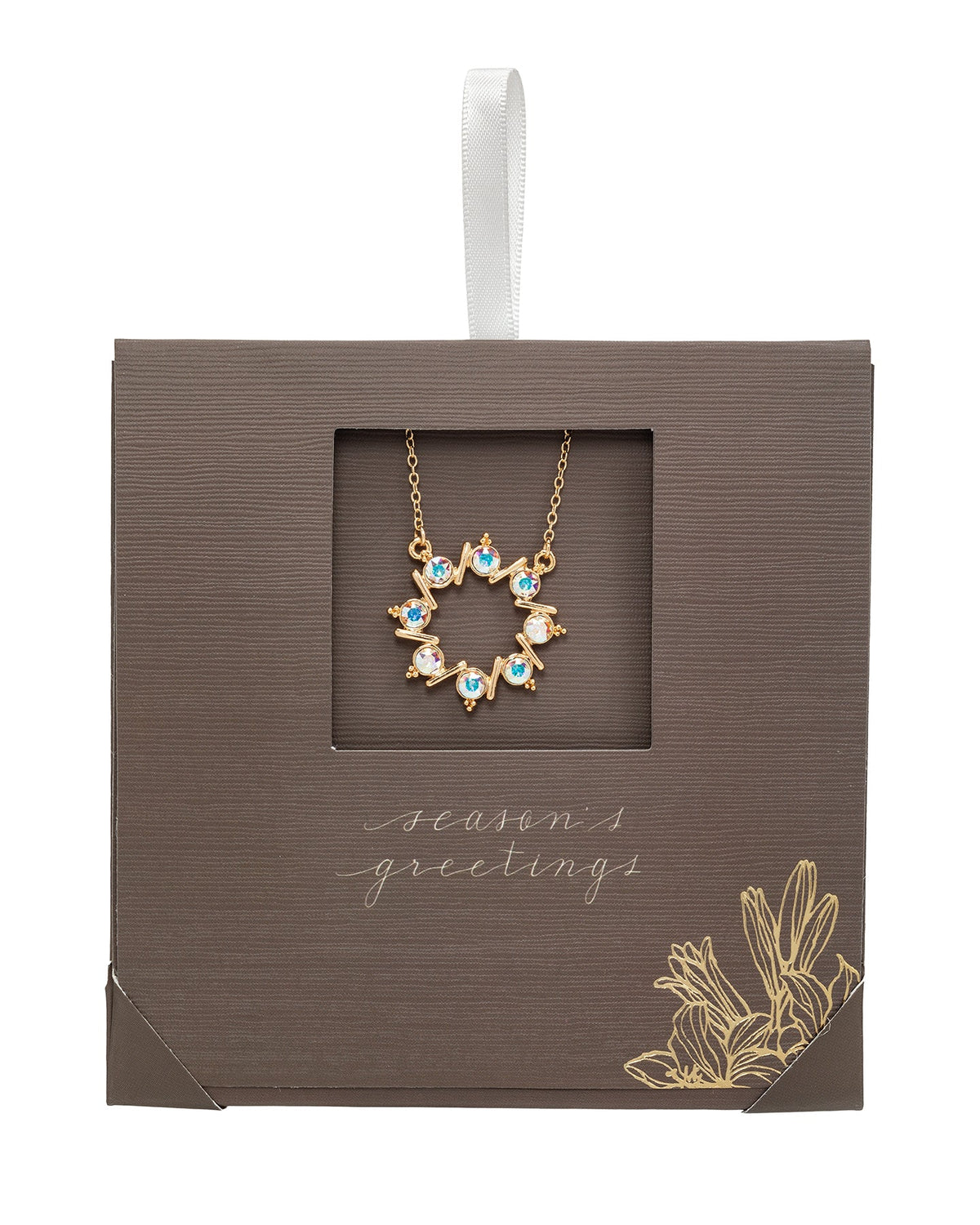 Stunning Giftable Swarovski Crystal Necklace in Classic Gold or Silver Designs gift card-thumbmail-40