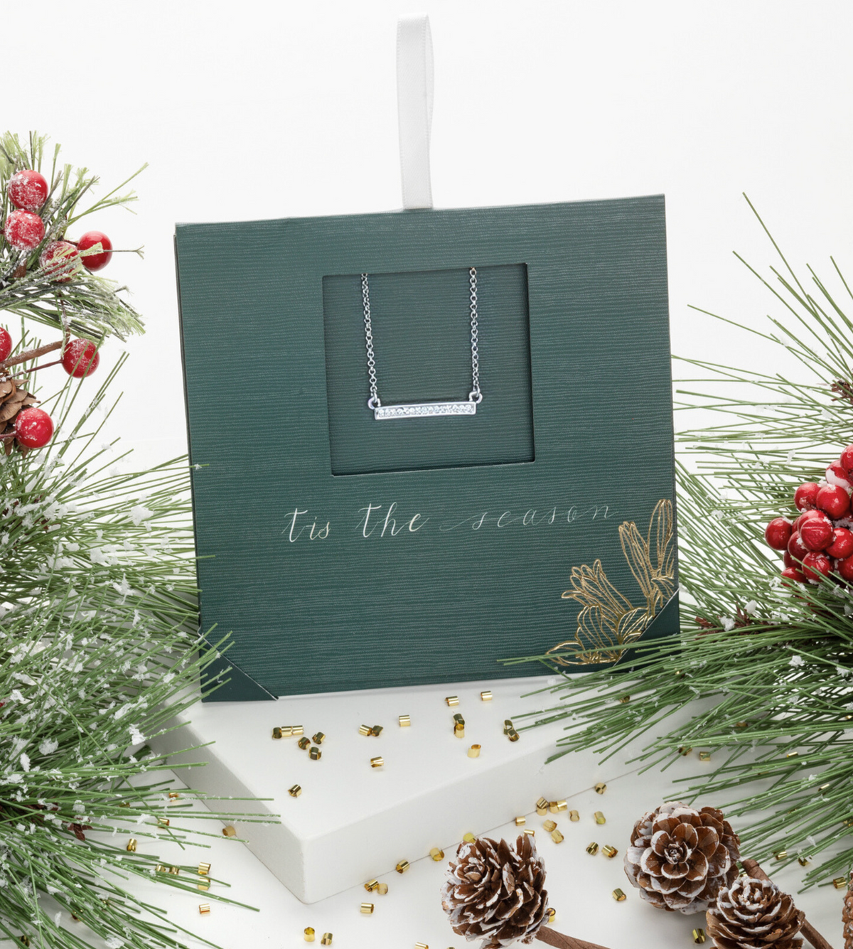 Stunning Giftable Swarovski Crystal Necklace in Classic Gold or Silver Designs gift card-thumbmail-17