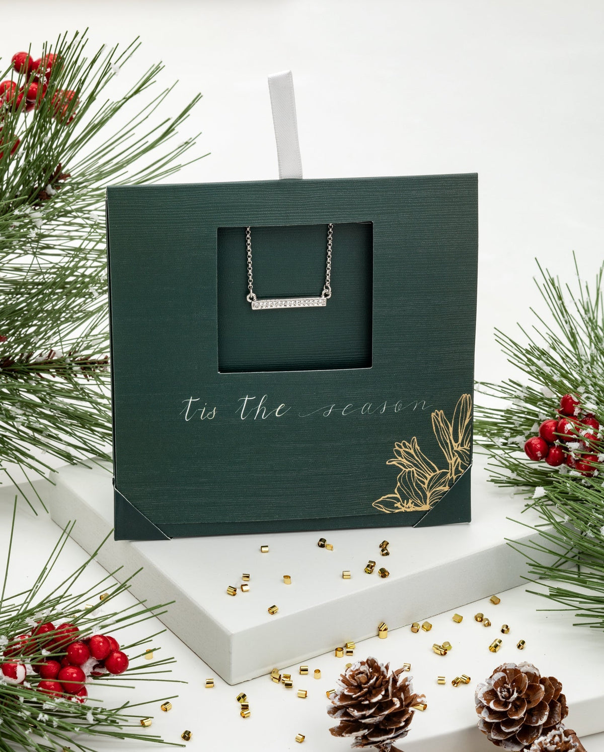 Stunning Giftable Swarovski Crystal Necklace in Classic Gold or Silver Designs gift card-thumbmail-12