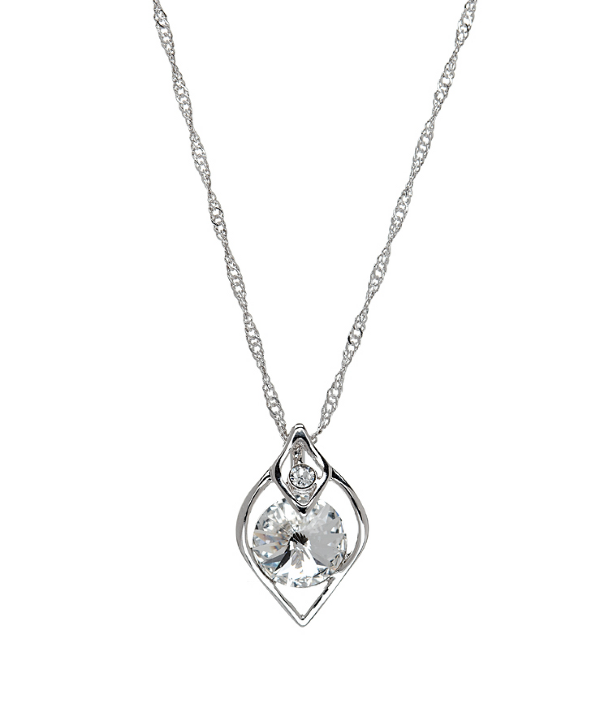 Holiday Necklace Collection – Rhodium-Plated with Swarovski Crystals and CZ Accents-thumbmail-10