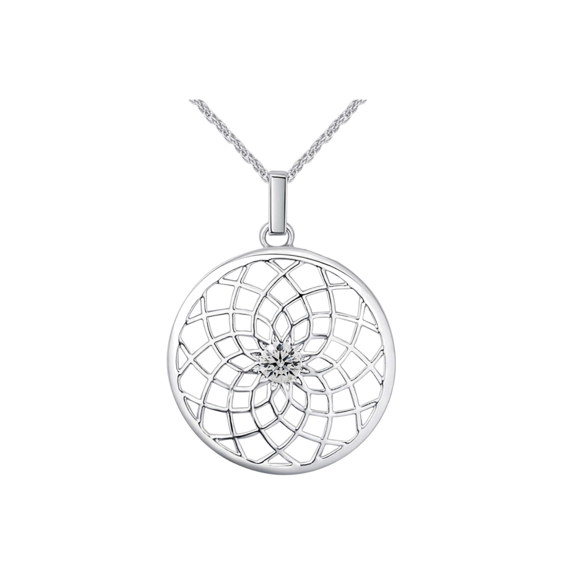 Holiday Necklace Collection – Rhodium-Plated with Swarovski Crystals and CZ Accents-thumbmail-14