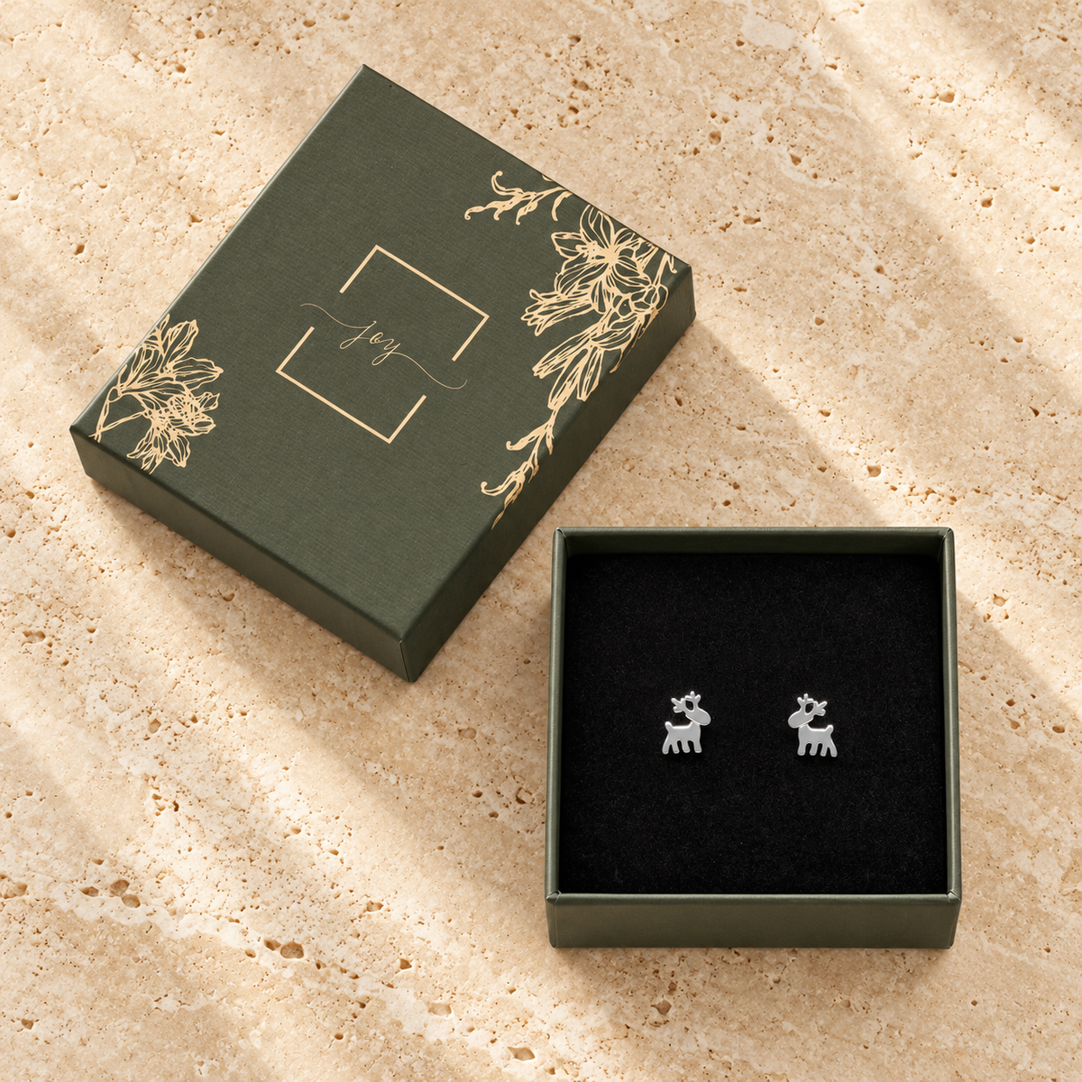 Deer Stud Earrings Gift Box-thumbmail-3