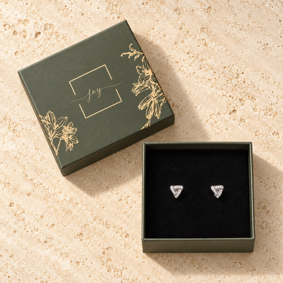 Infinity Knot Stud Earrings Gift Box-thumbmail-3