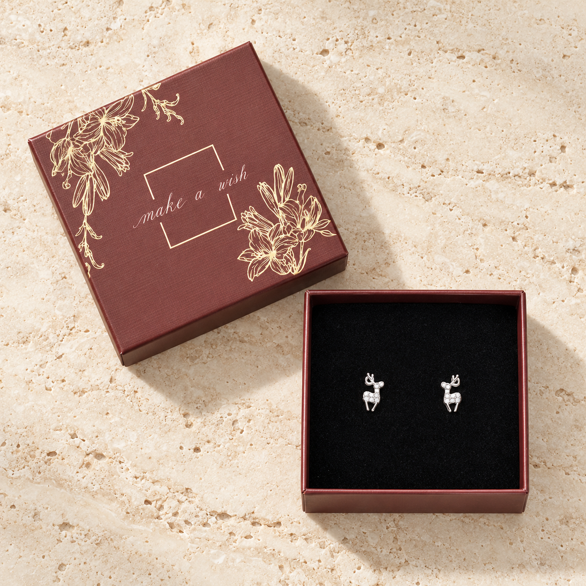 Elegant Deer Stud Earrings Gift Box-thumbmail-3