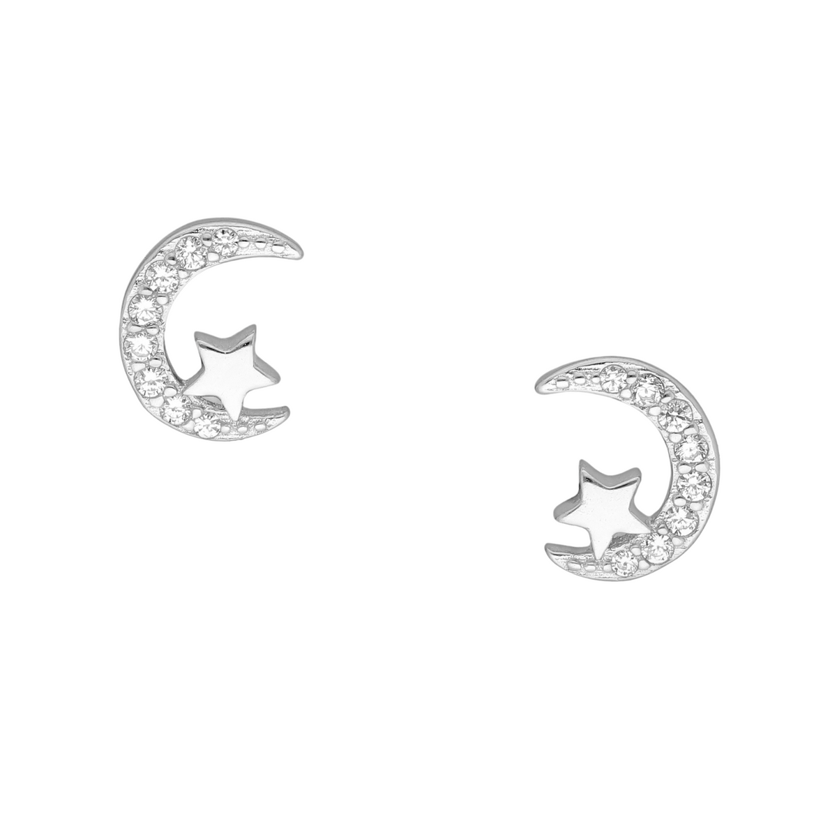Moon & Star Stud Earrings Gift Box-thumbmail-2