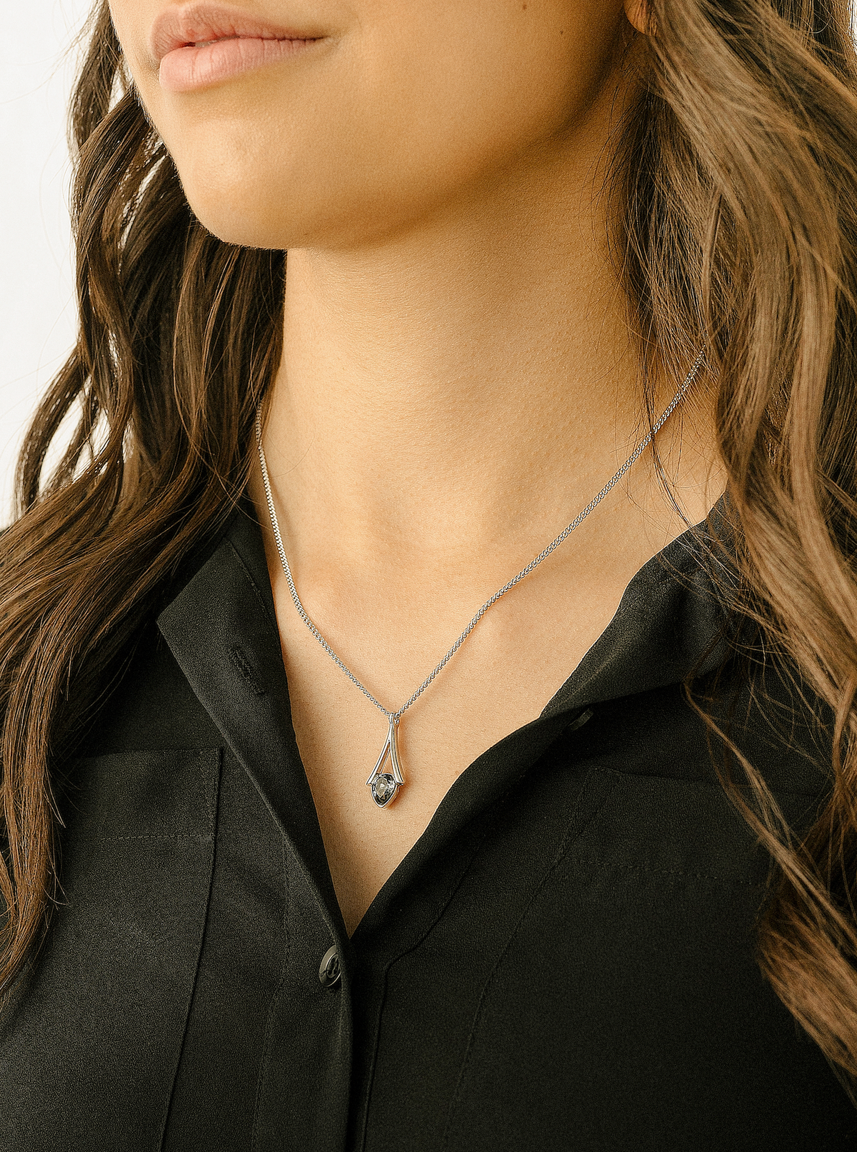 Stunning Giftable Swarovski Crystal Necklace in Classic Gold or Silver Designs gift card-thumbmail-35