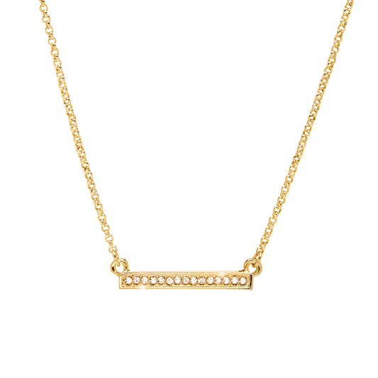 Dainty Crystal Bar Necklace