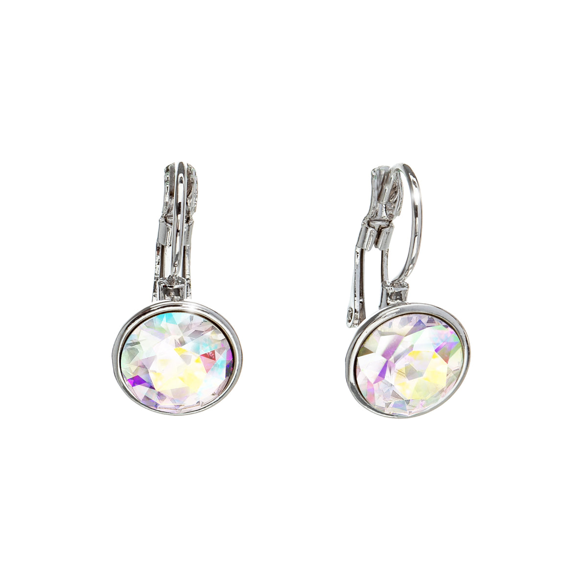 Everyday Crystal Leverback Earrings