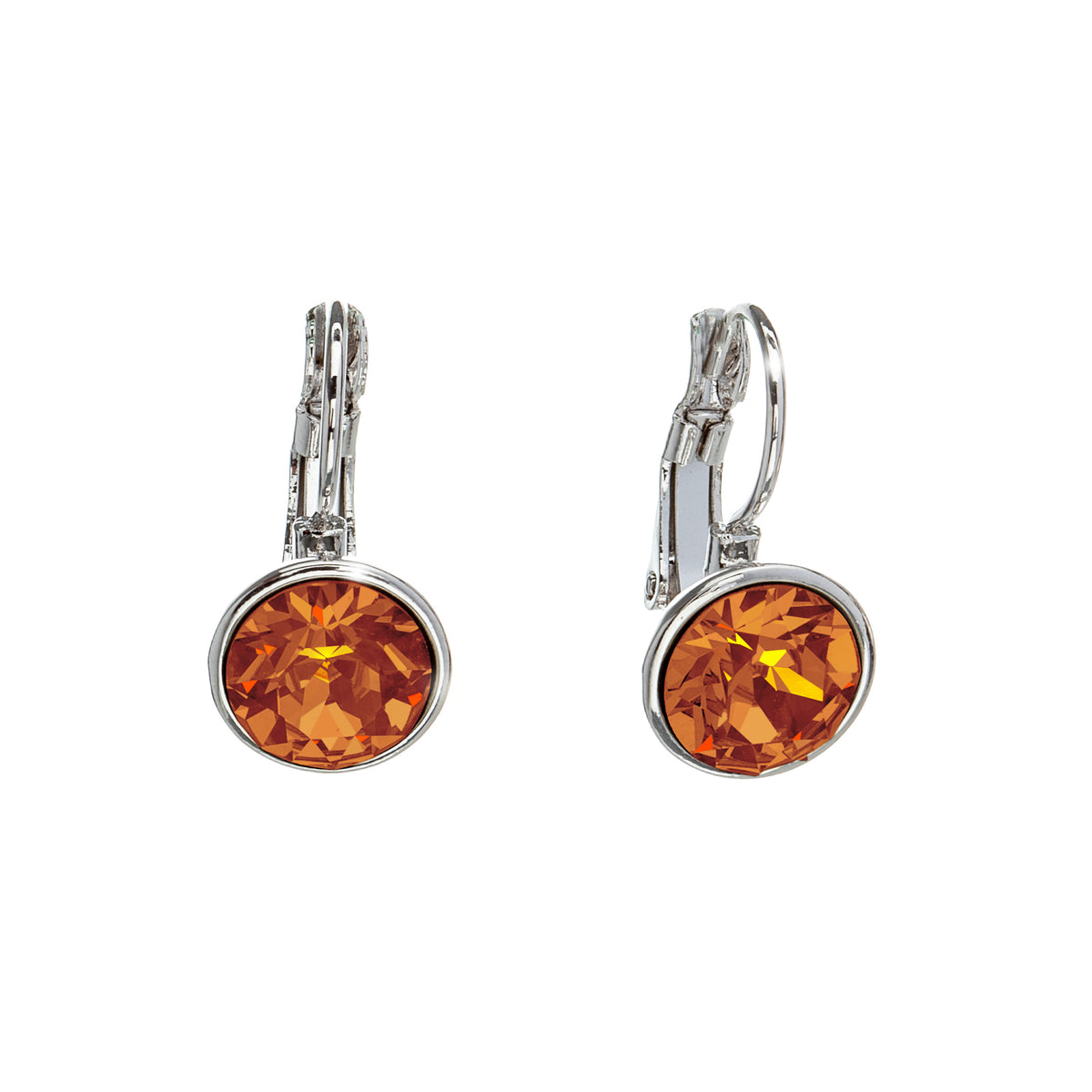Everyday Crystal Leverback Earrings