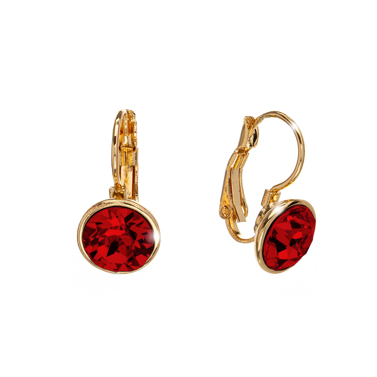 Everyday Crystal Leverback Earrings