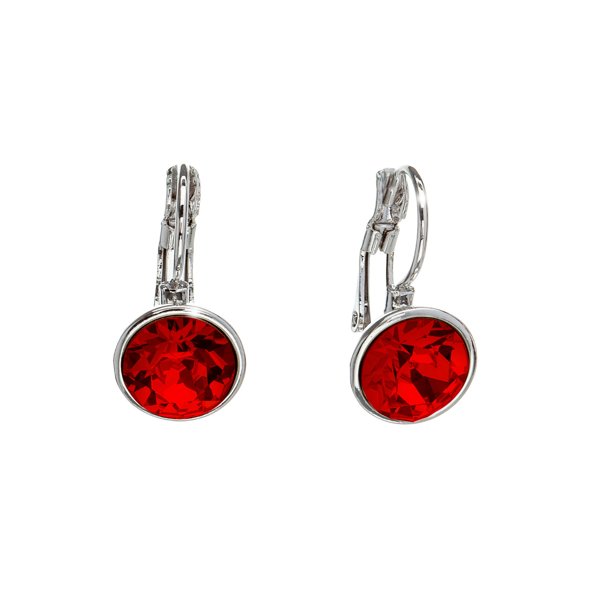 Everyday Crystal Leverback Earrings