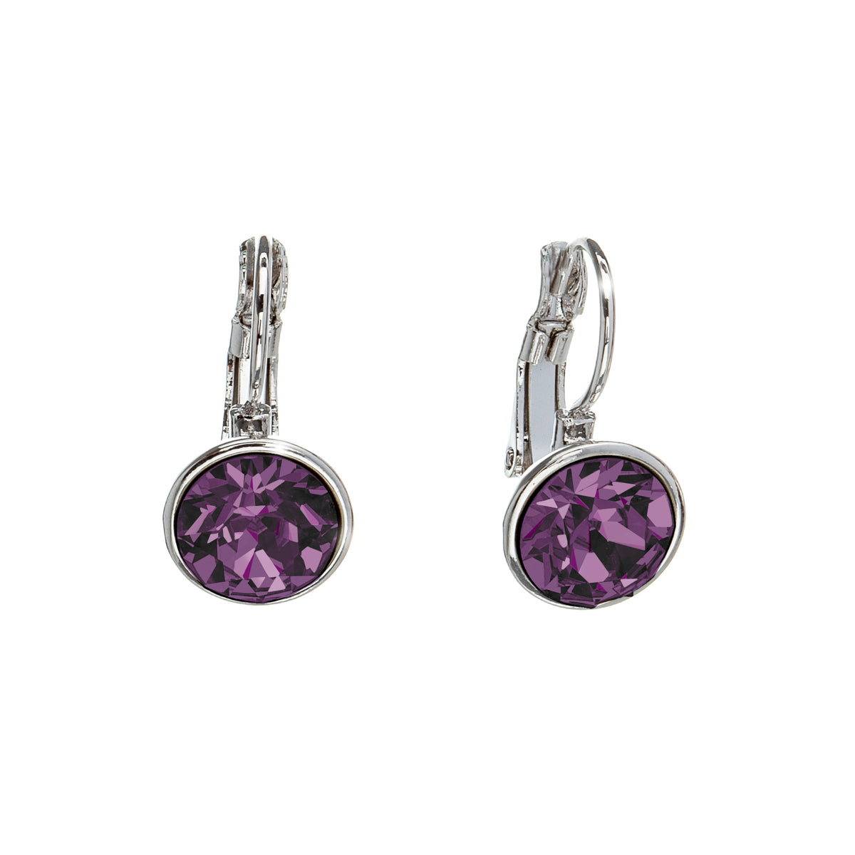Everyday Crystal Leverback Earrings