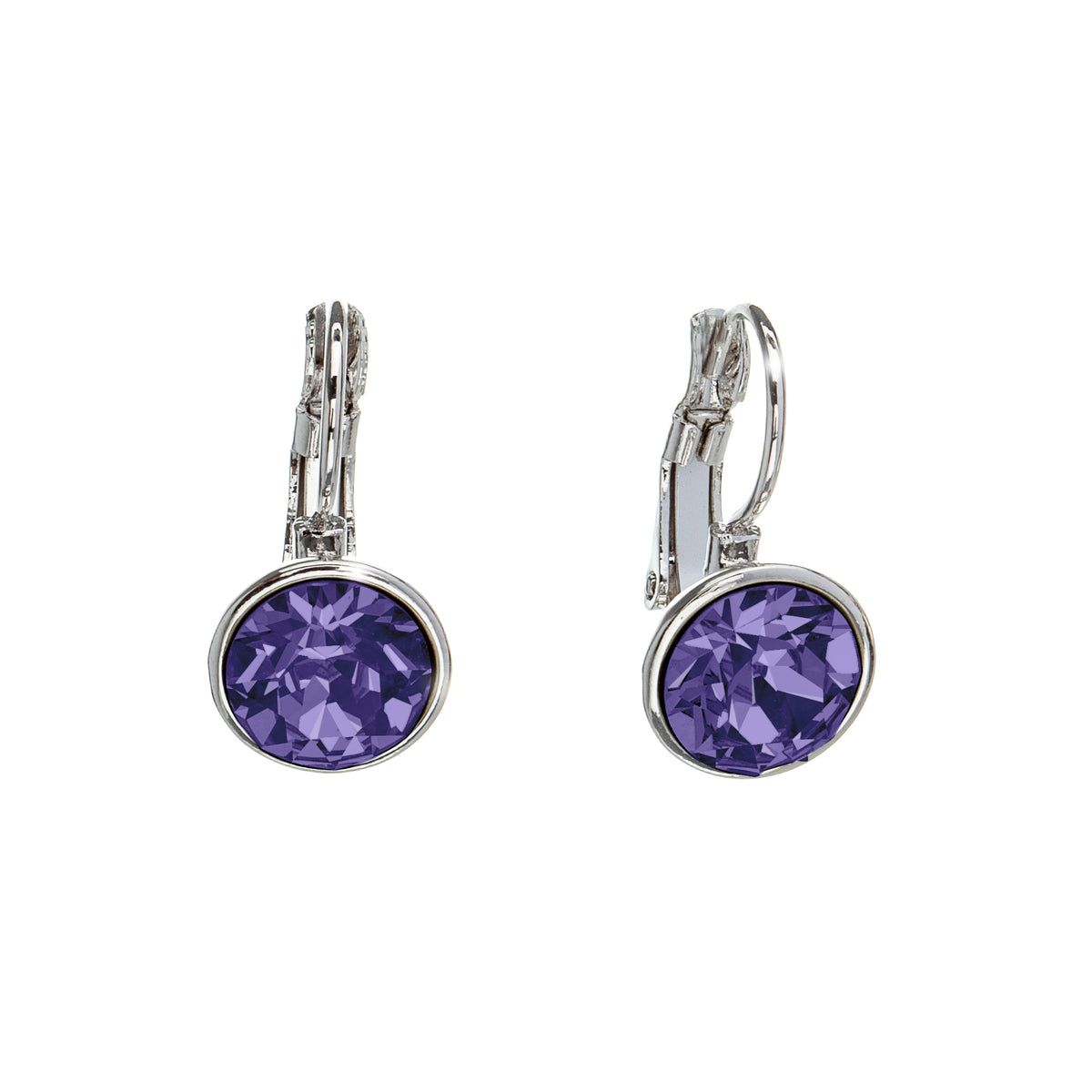 Everyday Crystal Leverback Earrings