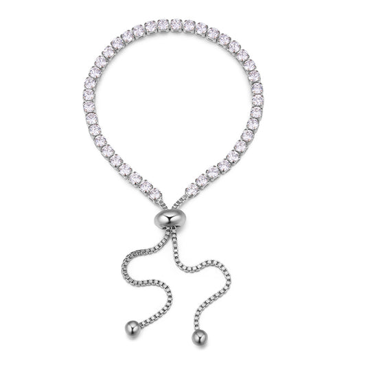 Adjustable Crystal Tennis Bracelet