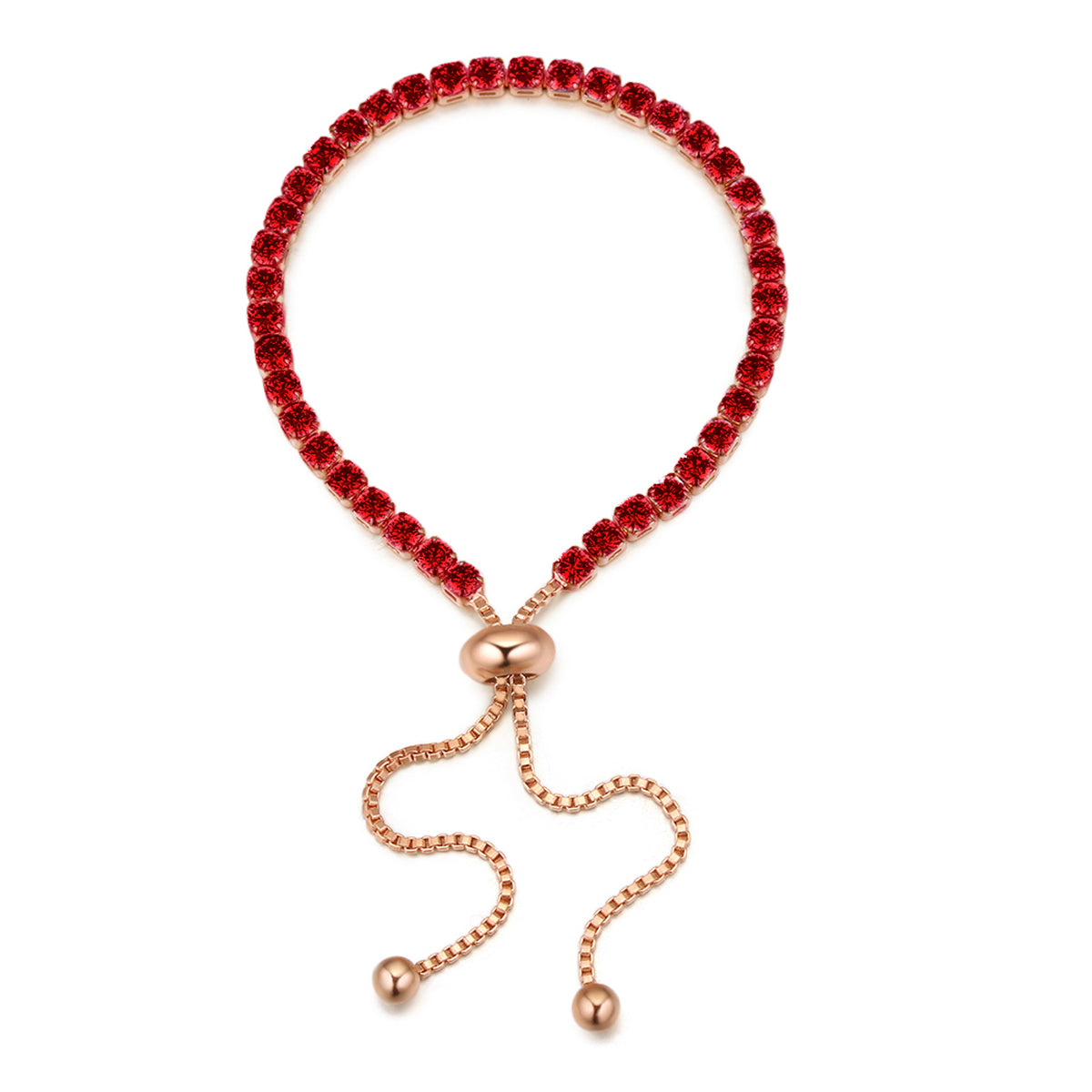 Adjustable Crystal Tennis Bracelet