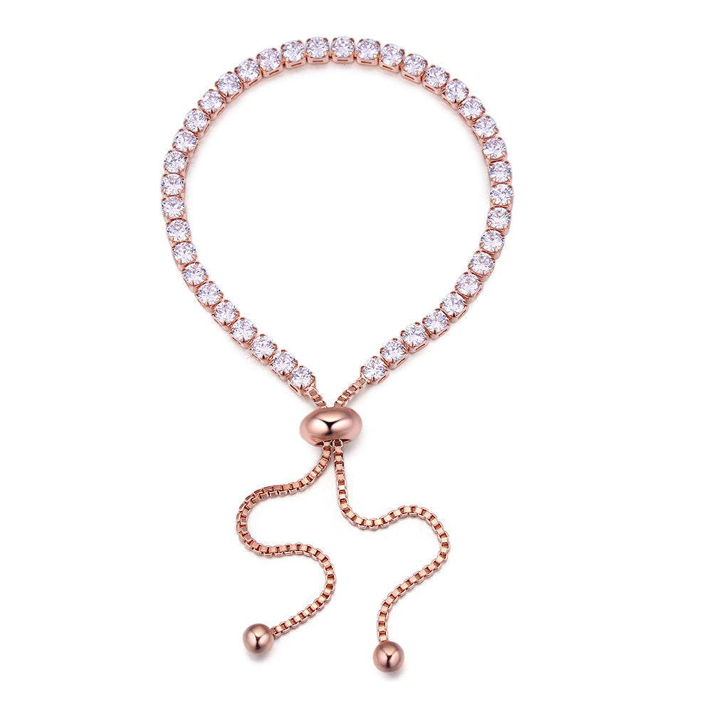 Adjustable Crystal Tennis Bracelet