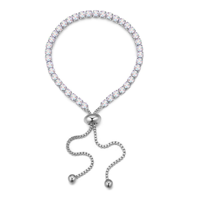 Adjustable Crystal Tennis Bracelet