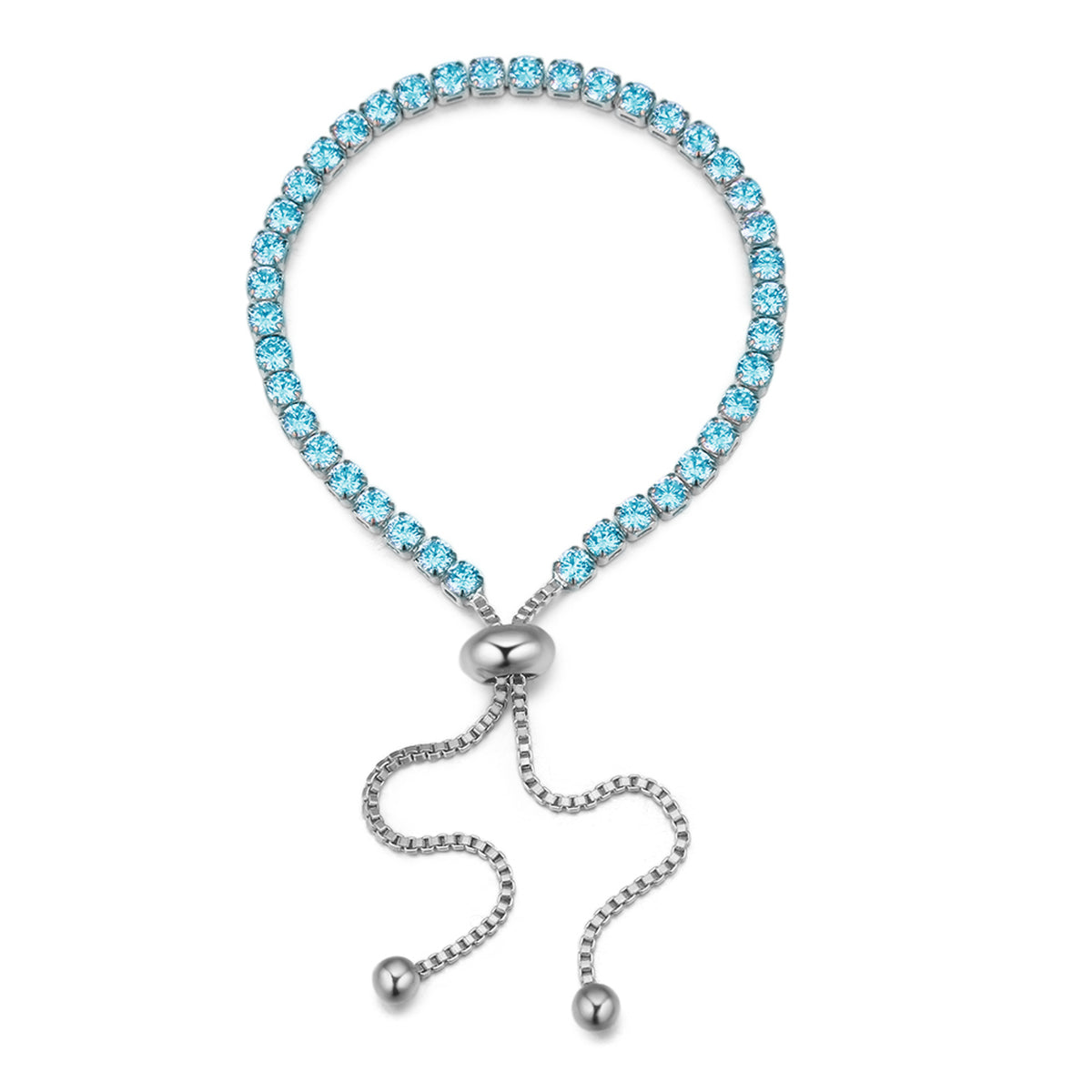 Adjustable Crystal Tennis Bracelet
