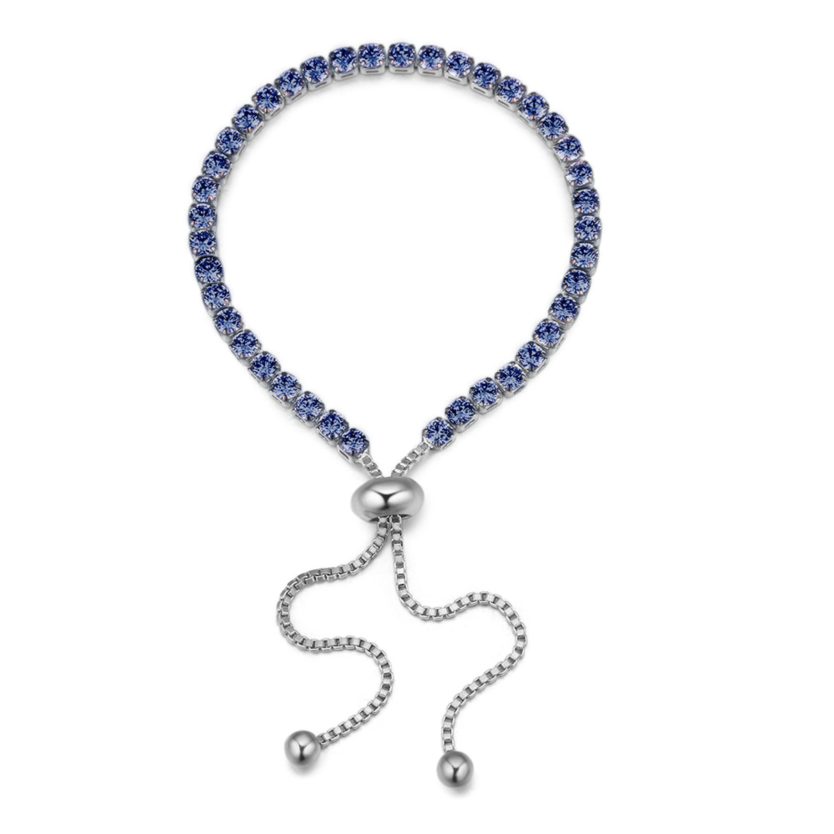 Adjustable Crystal Tennis Bracelet