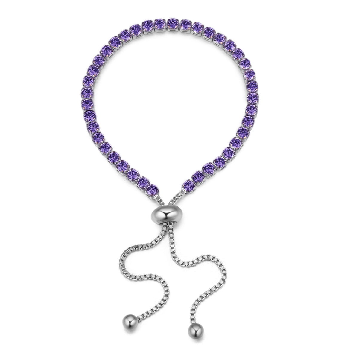 Adjustable Crystal Tennis Bracelet