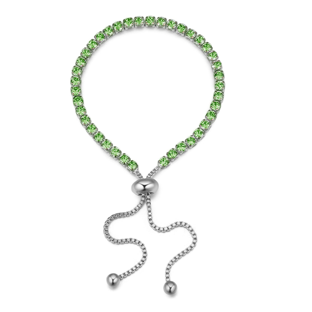 Adjustable Crystal Tennis Bracelet