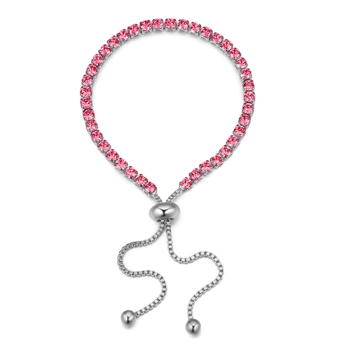 Adjustable Crystal Tennis Bracelet