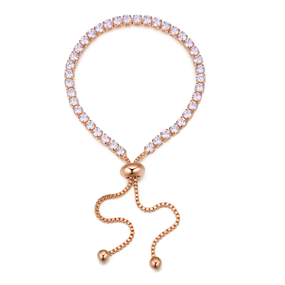 Adjustable Crystal Tennis Bracelet