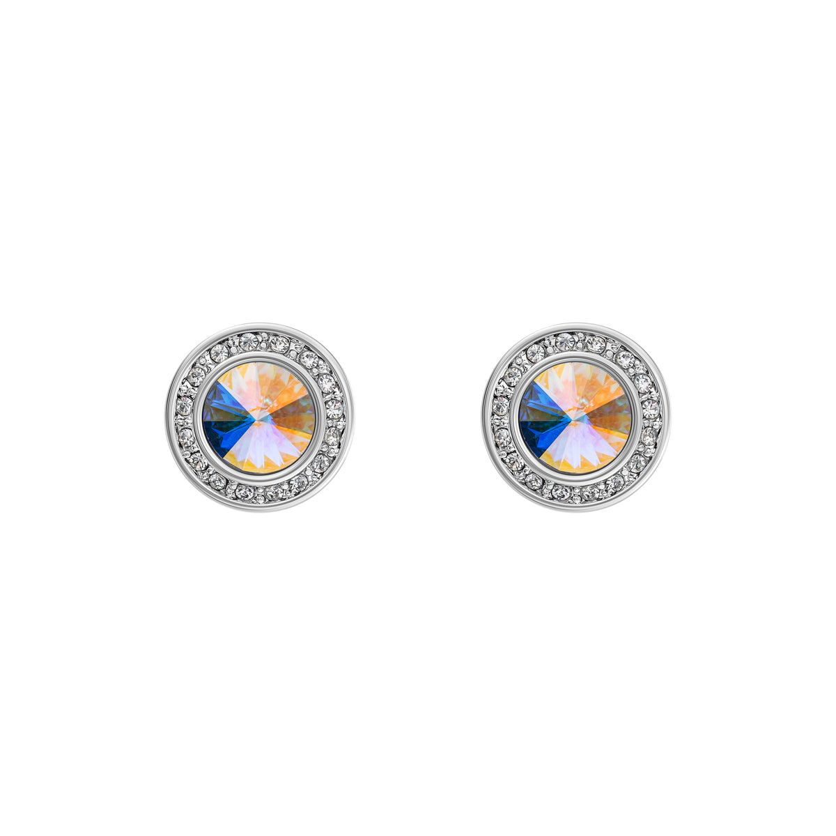 Crystal Halo Stud Earrings