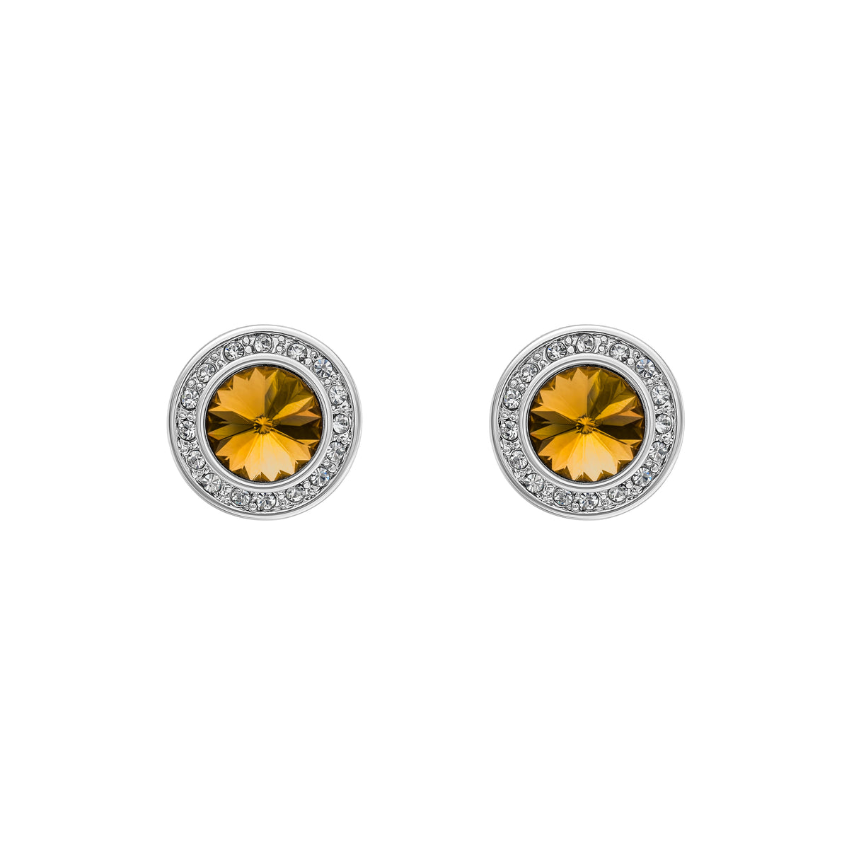 Crystal Halo Stud Earrings