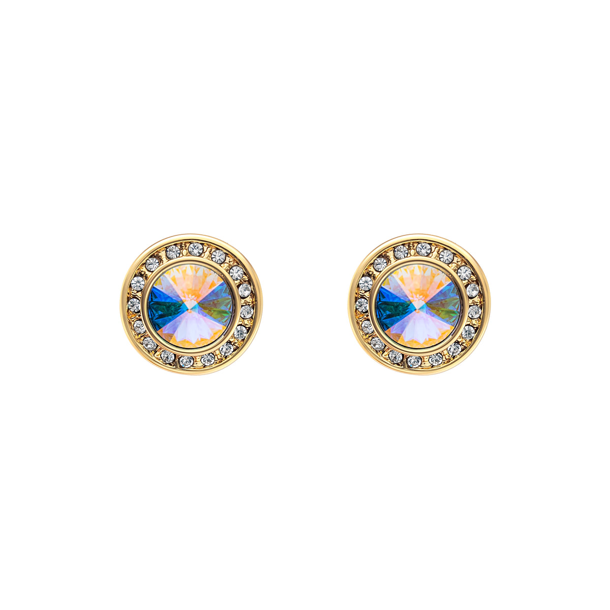 Crystal Halo Stud Earrings