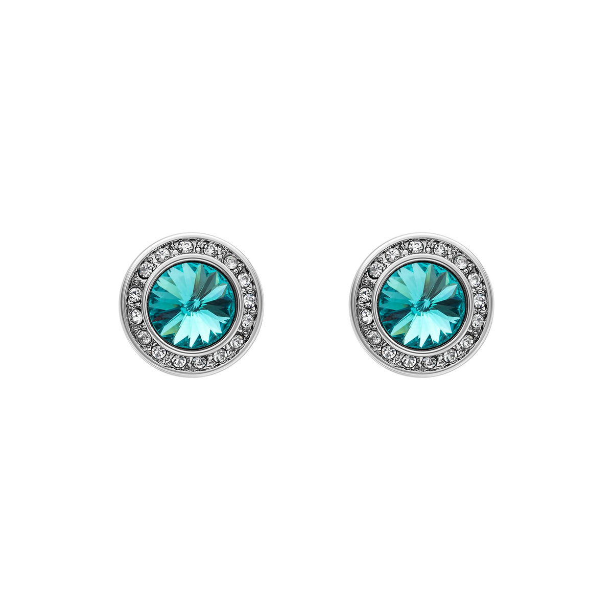 Crystal Halo Stud Earrings
