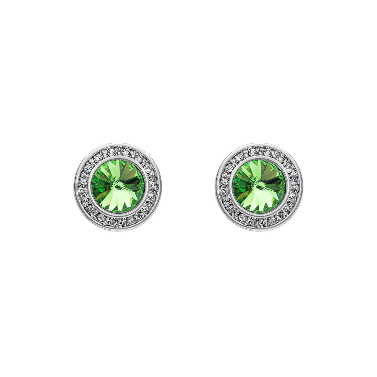 Crystal Halo Stud Earrings