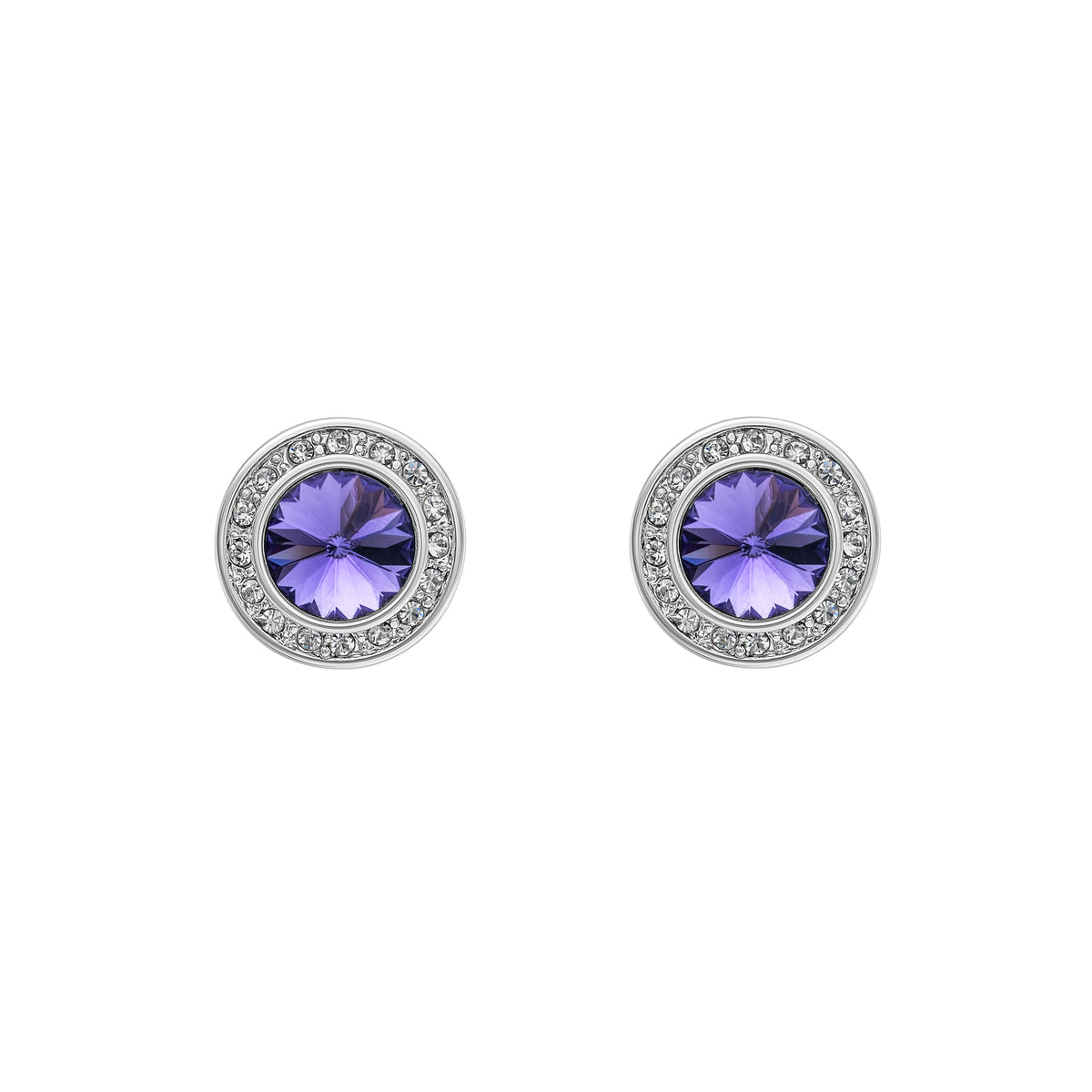 Crystal Halo Stud Earrings