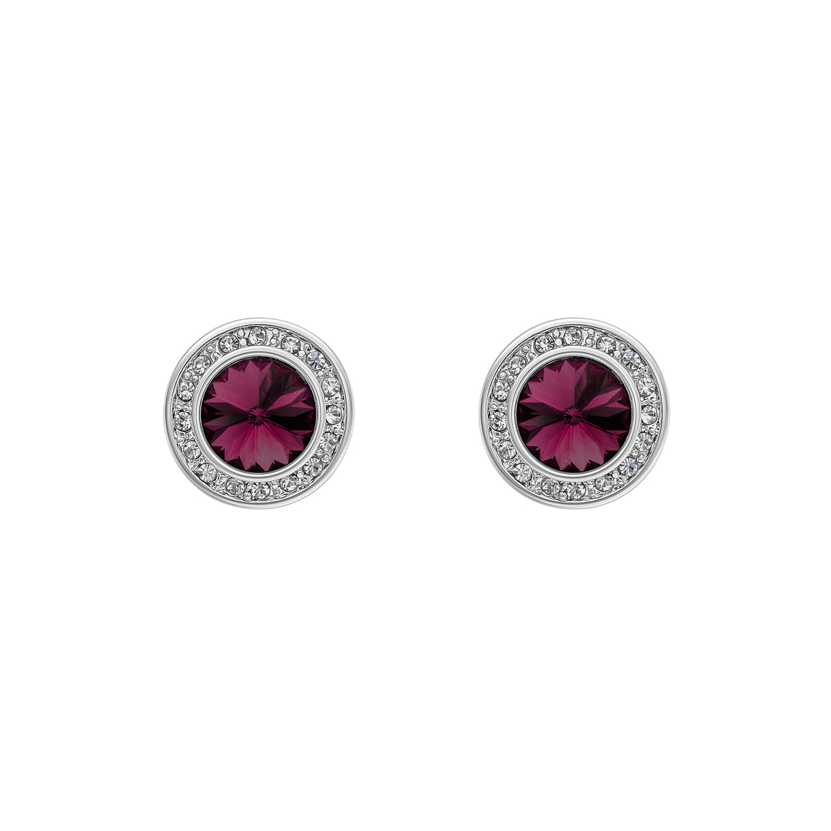 Crystal Halo Stud Earrings